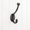 Elements 5-1/2" Brushed Oil Rubbed Bronze Pilltop Double Prong Wall Mounted Hook YD60-550DBAC - alternate 1